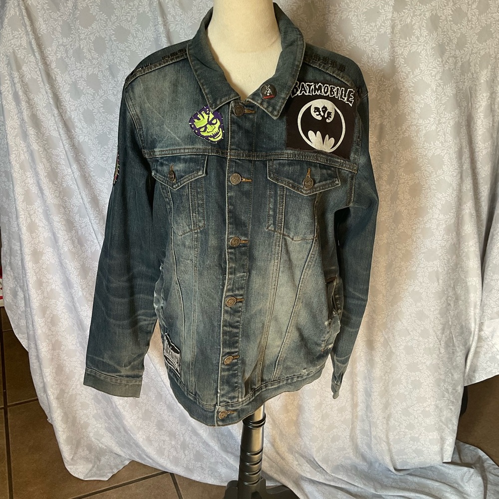 Lip Service Blue Denim Jacket with Patches